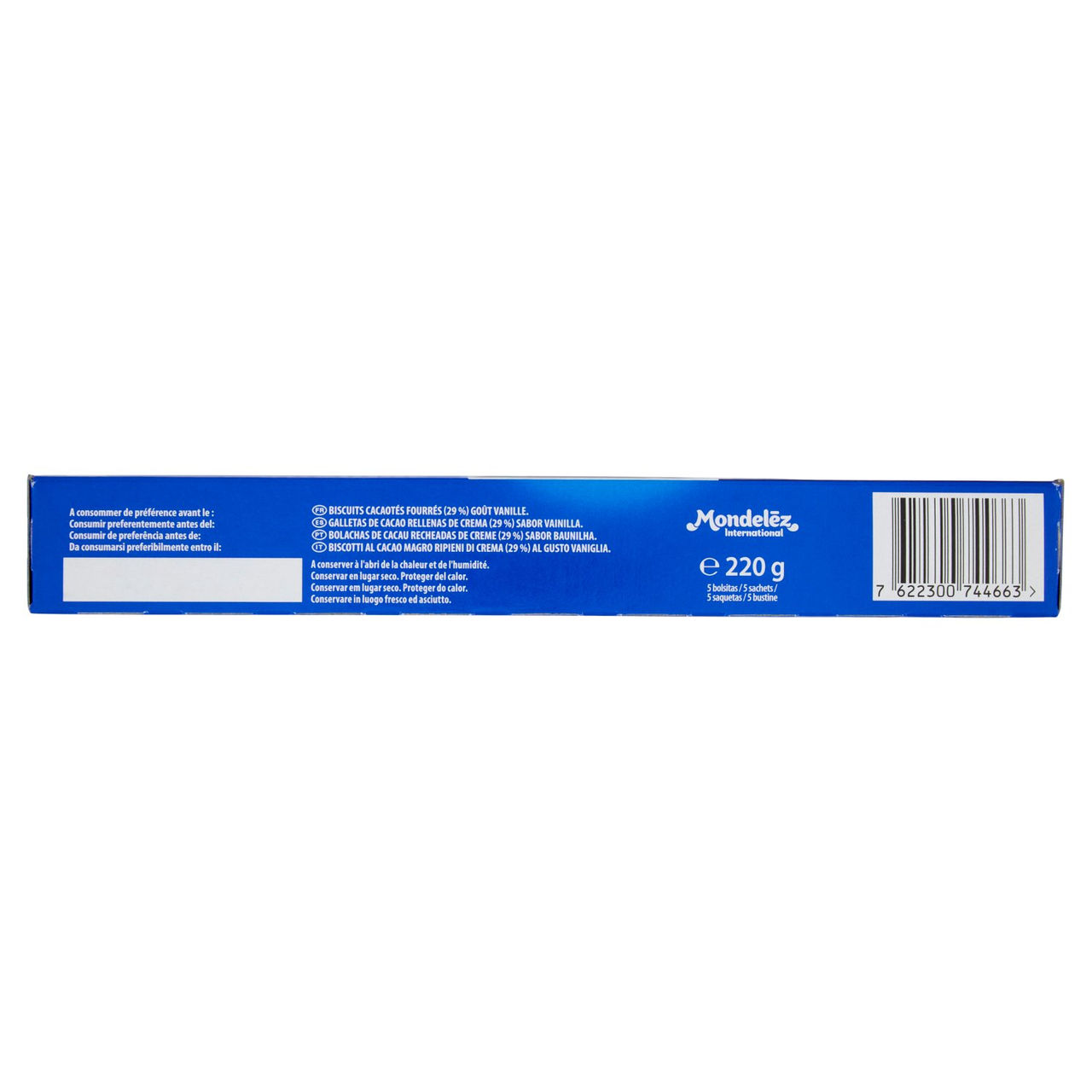Oreo Original, biscotti al cacao magro ripieni di crema al gusto vaniglia - 220g