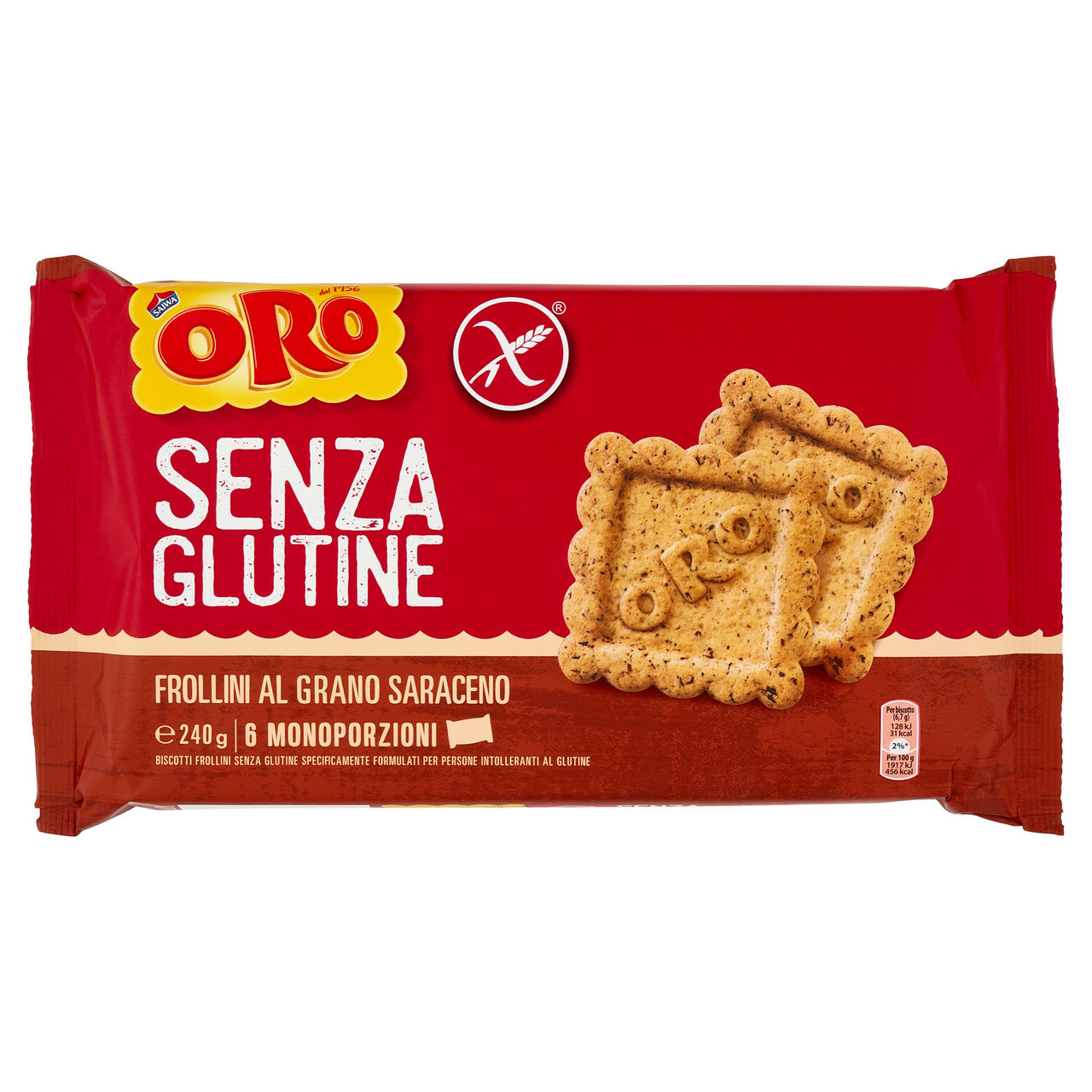 Oro Saiwa biscotti secchi Senza Glutine - 240 g
