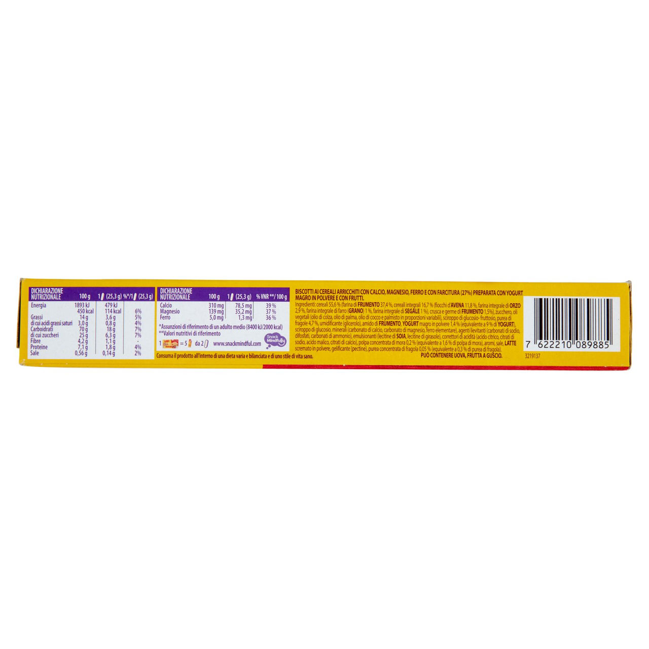 Oro Saiwa Vitasnella Cereal Yo Frutti Rossi 253 g