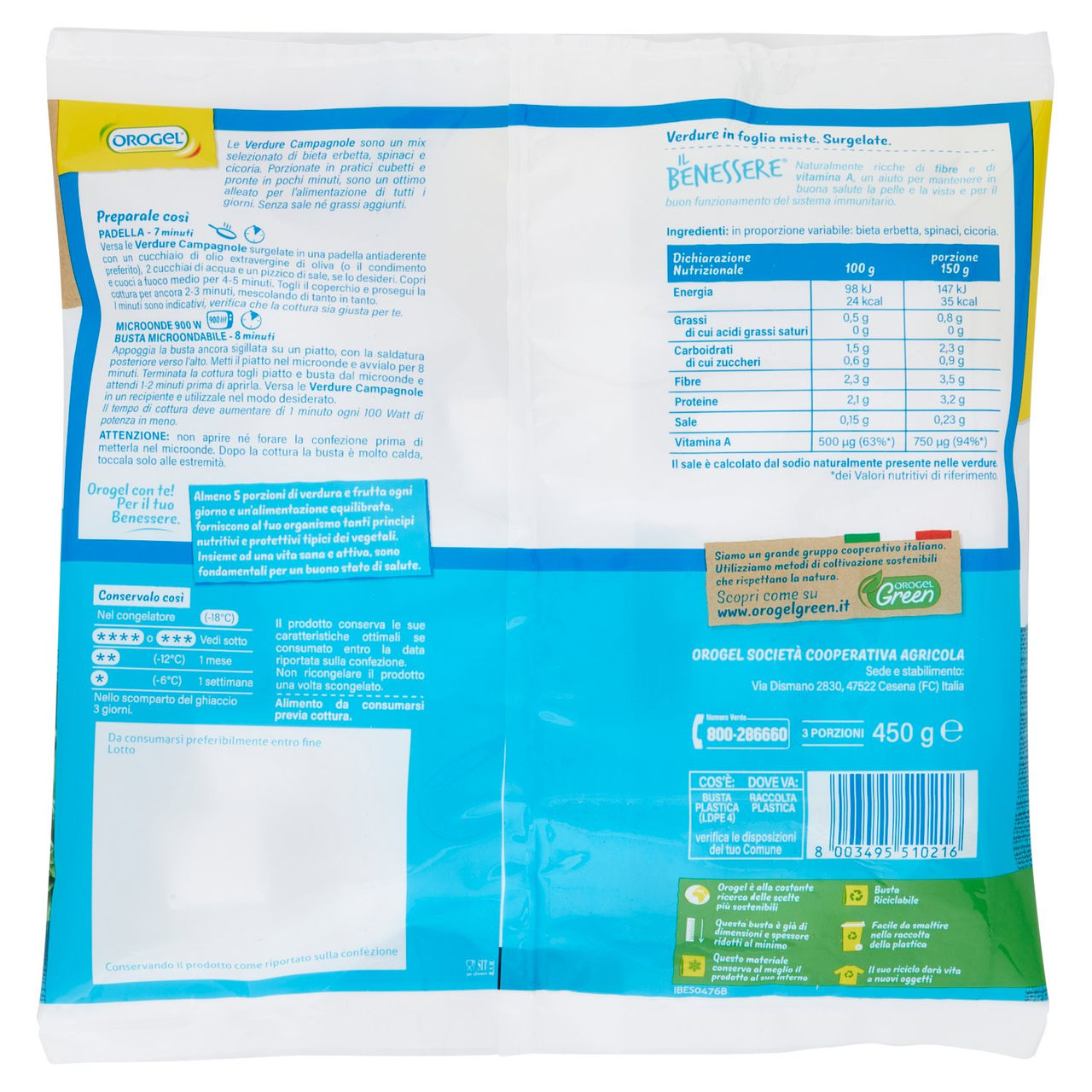Orogel Verdure Campagnole in vendita online