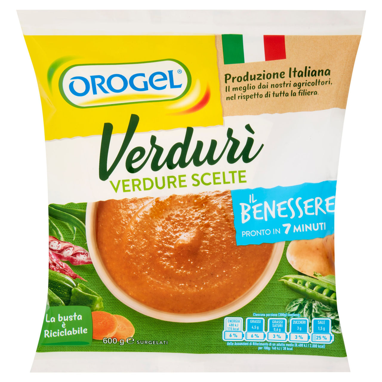 Orogel Il Benessere Verdurì Verdure Scelte 600 g