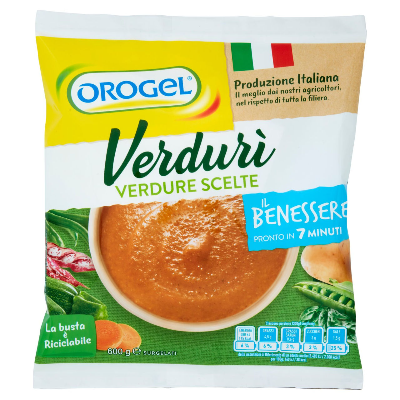 Orogel Il Benessere Verdurì Verdure Scelte 600 g