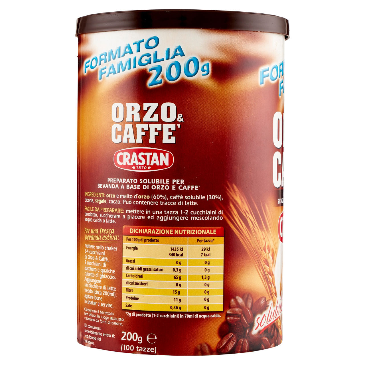 Orzo & Caffè Crastan solubile 200 g