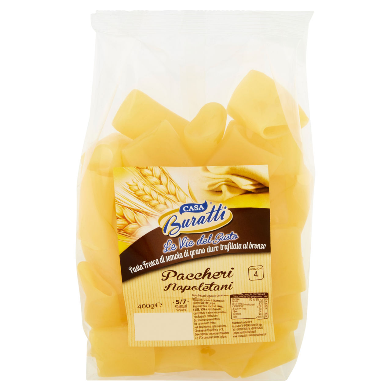 Paccheri napoletani Casa Buratti  400 g