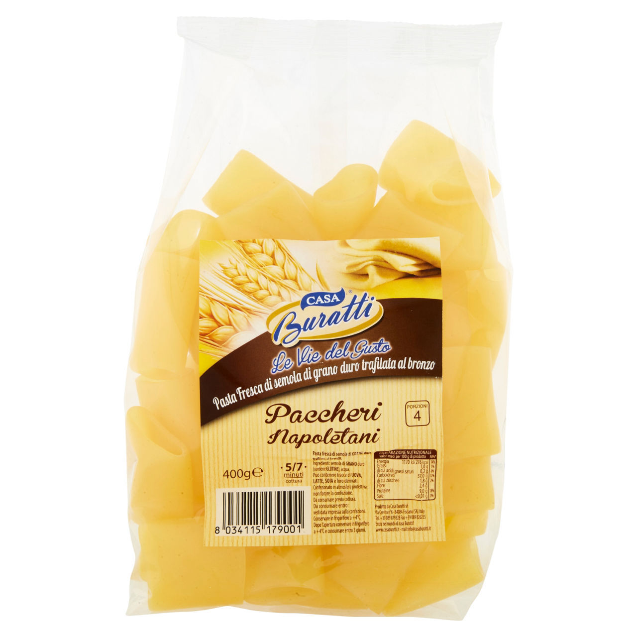 Paccheri napoletani Casa Buratti  400 g
