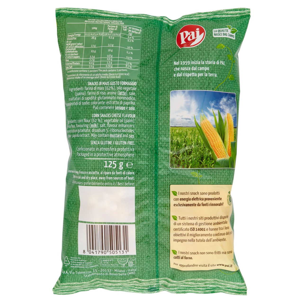 Pai palline Gusto Formaggio 125 g