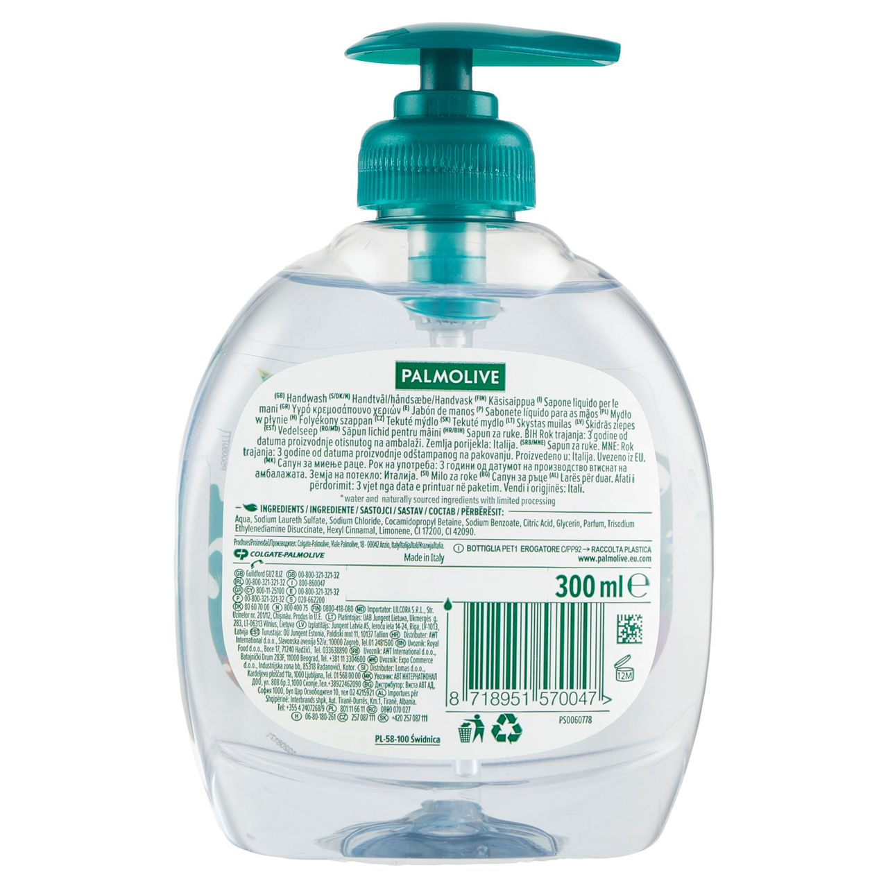 Palmolive sapone liquido mani Aquarium vegano 300 ml