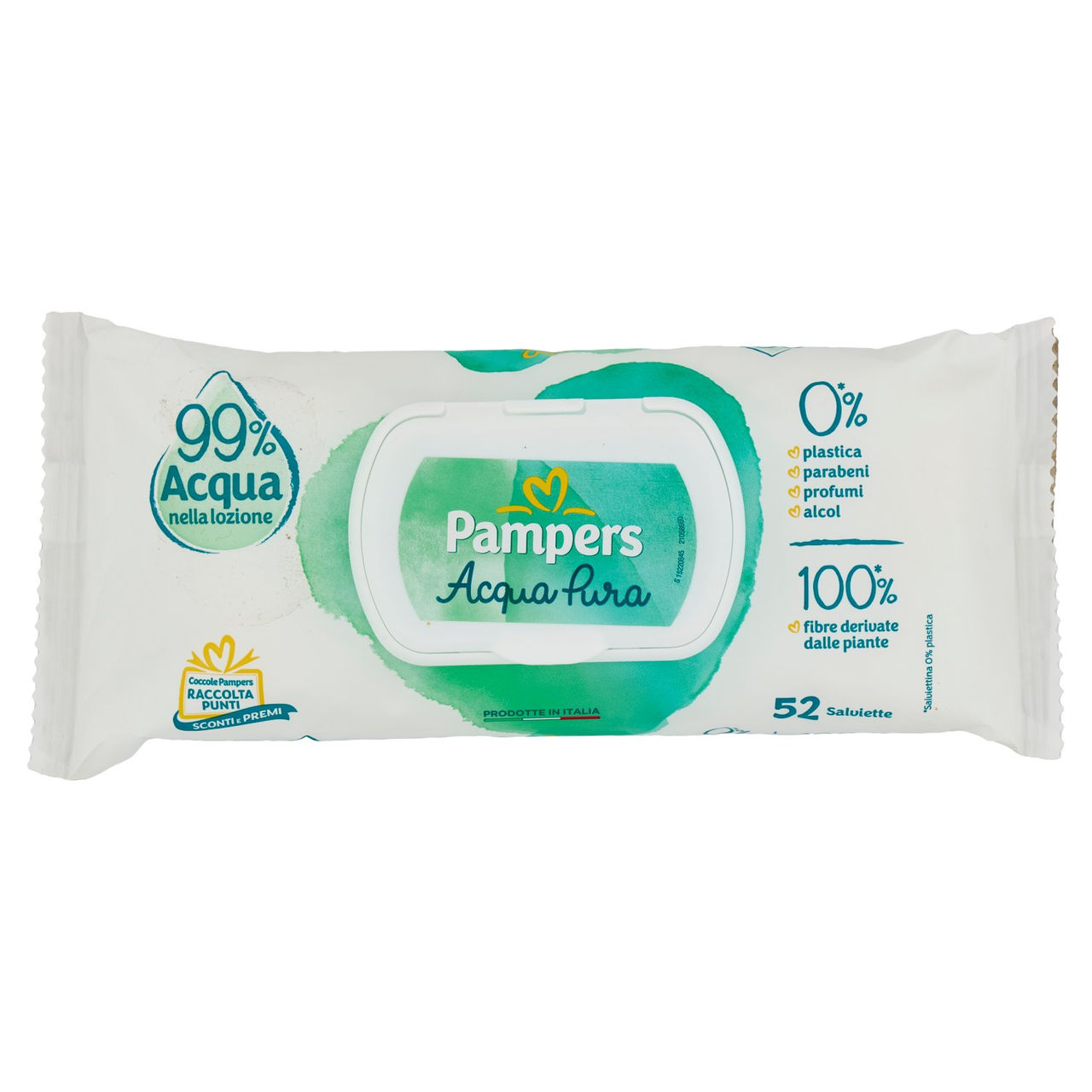 Pampers Acqua Pura Salviette 52 pz