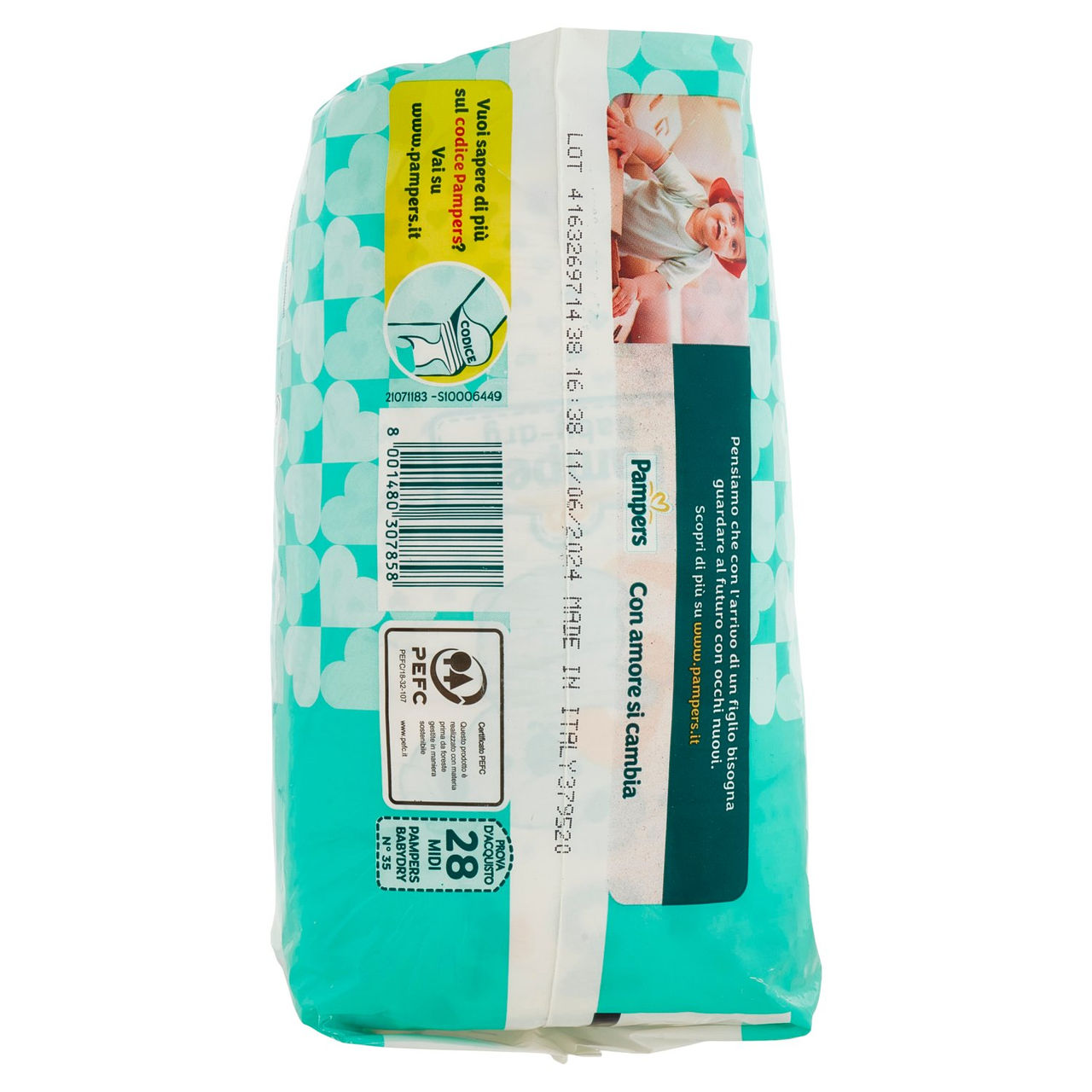 Pampers Baby-dry Midi 28 pz