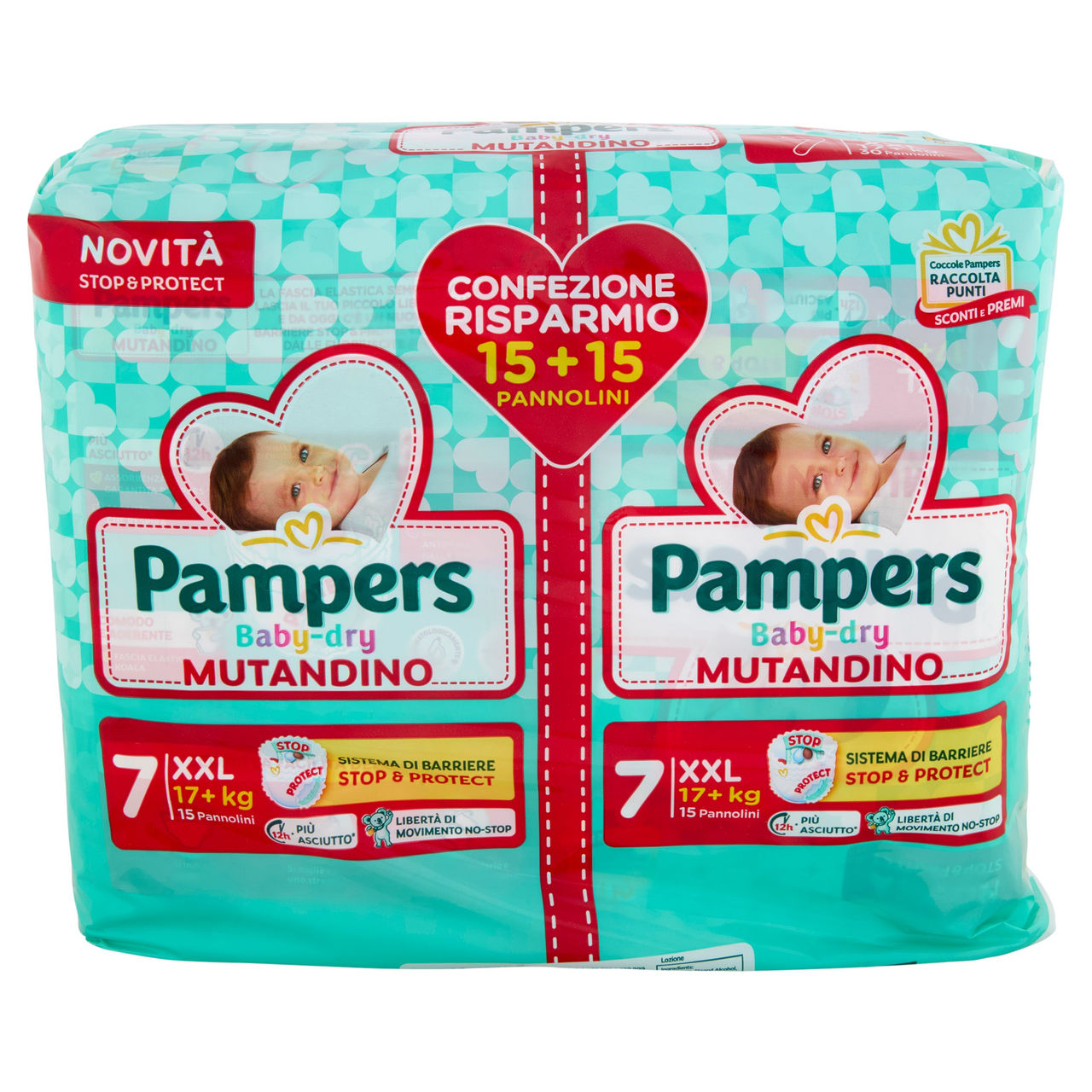 Pampers Baby-dry Mutandino XXL 15   15 pz