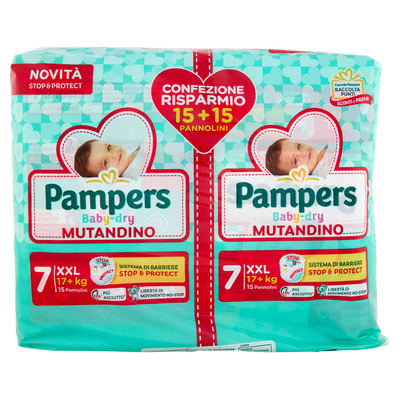 Pampers Baby-dry Mutandino XXL 15   15 pz