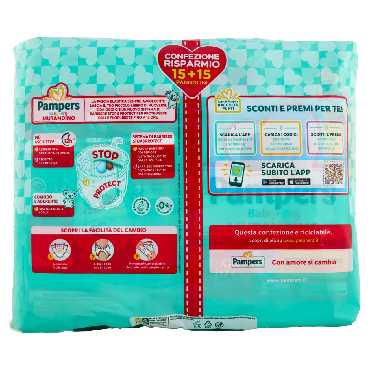 Pampers Baby-dry Mutandino XXL 15   15 pz