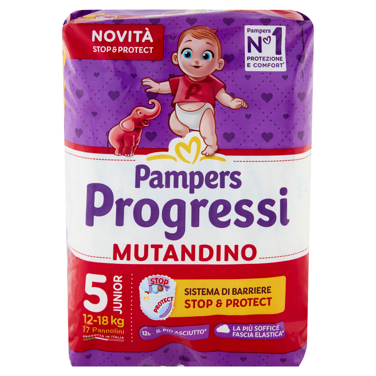 Pampers Progressi Mutandino Junior 17 pz