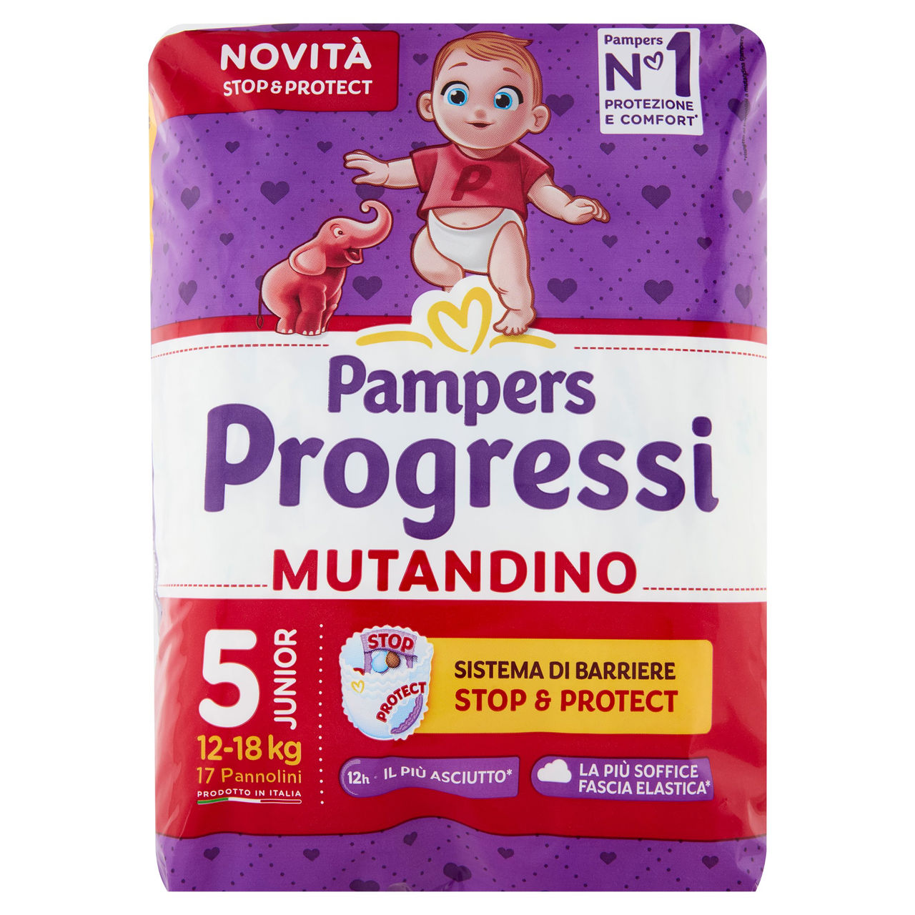 Pampers Progressi Mutandino Junior 17 pz