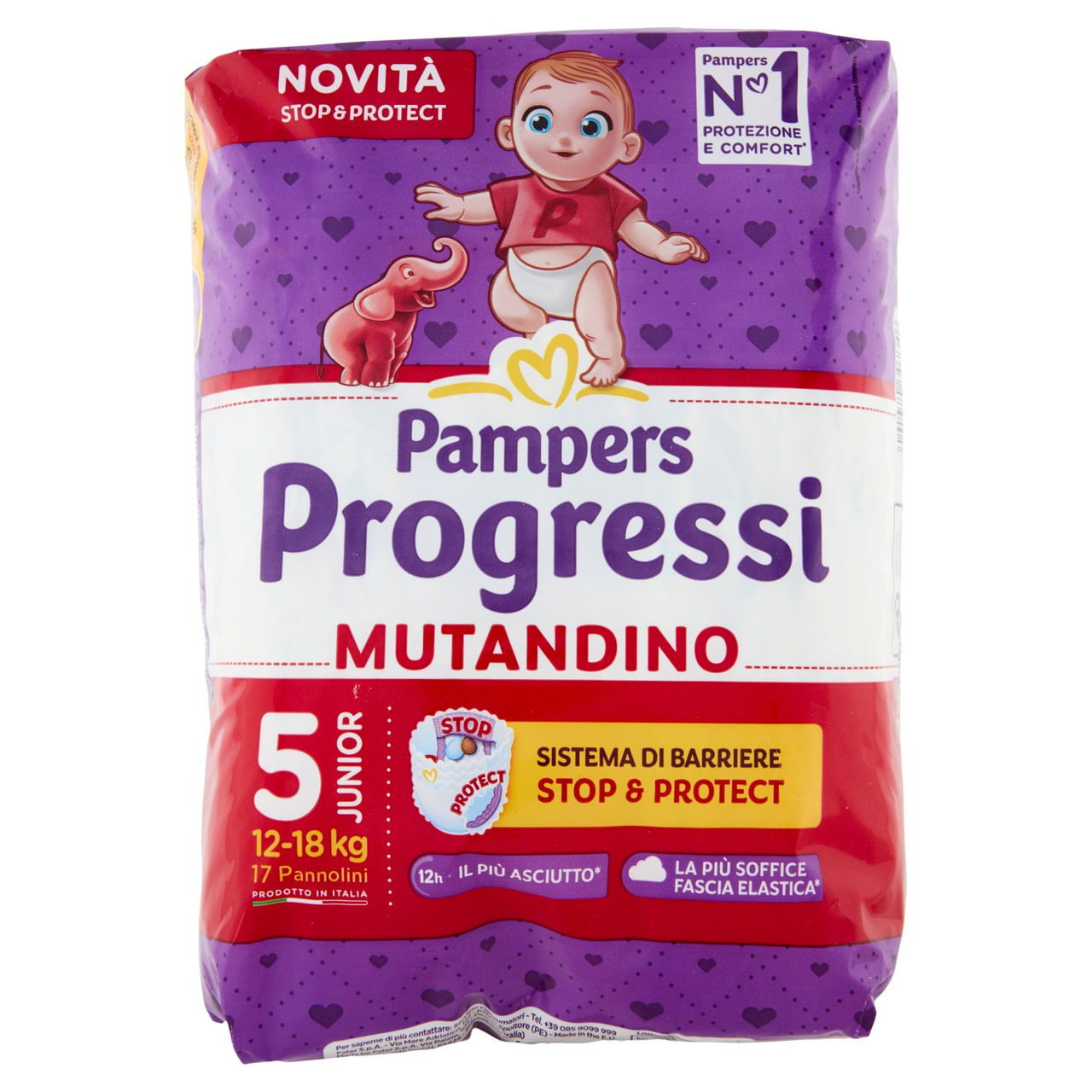 Pampers Progressi Mutandino Junior 17 pz