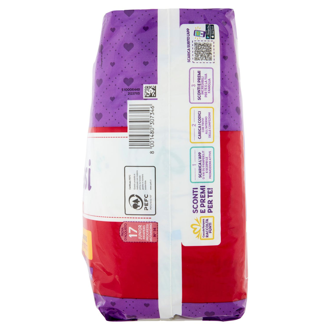 Pampers Progressi Mutandino Junior 17 pz