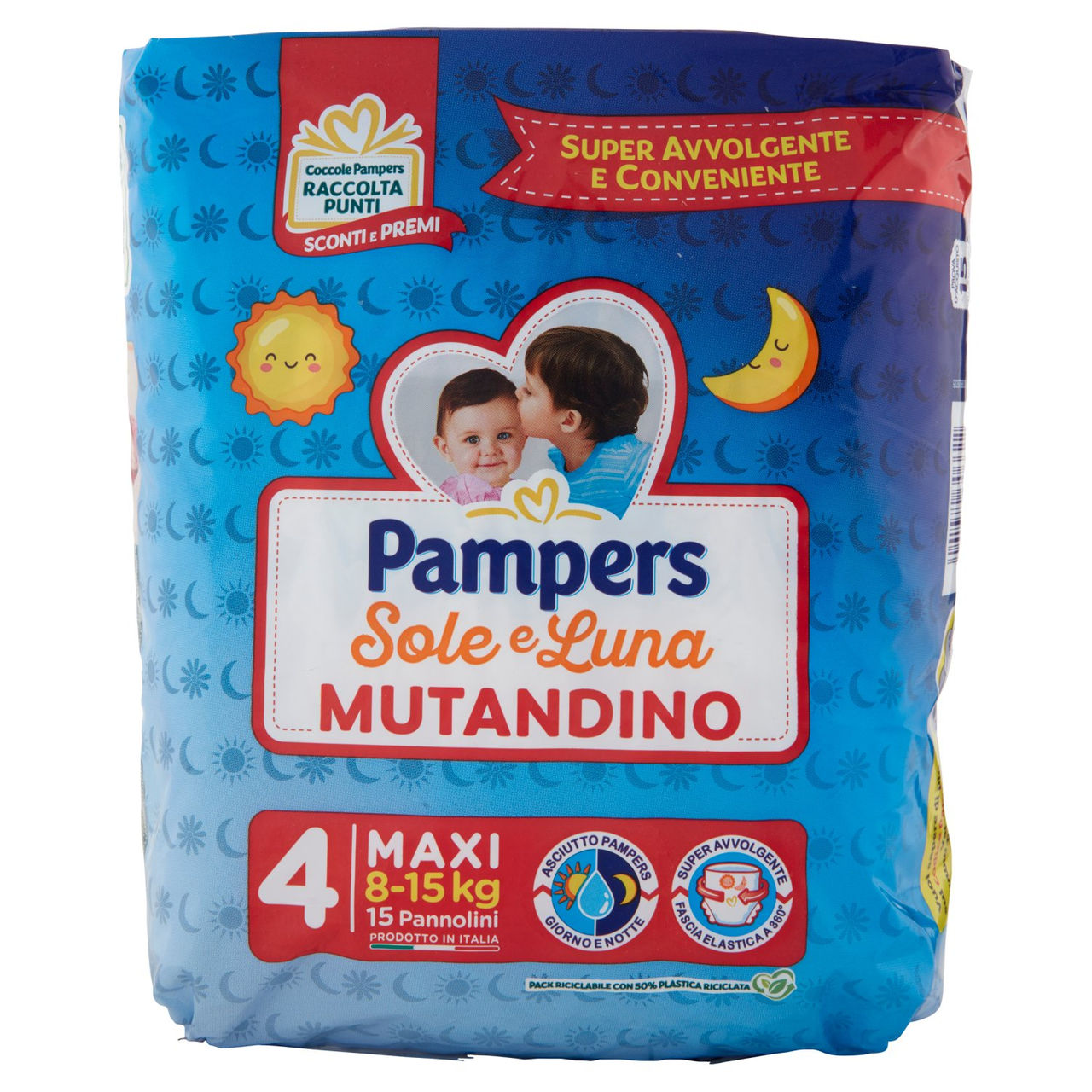 Pampers Sole e Luna Mutandino Maxi 15 pz