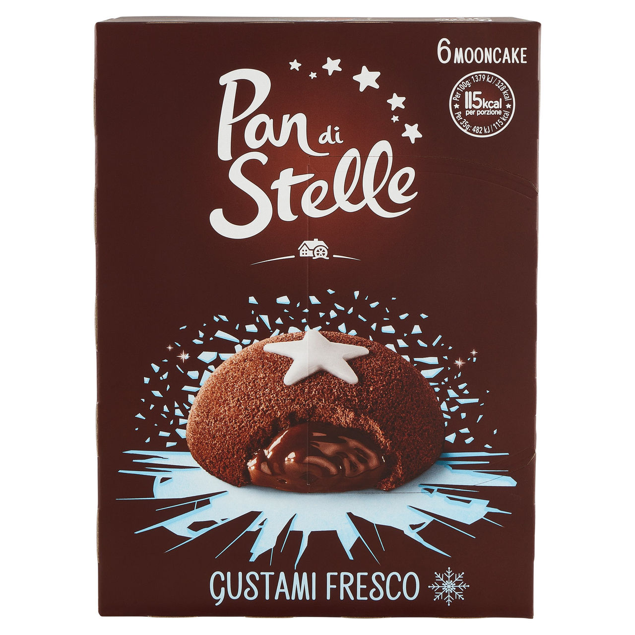 Pan di Stelle Mooncake Tortino al Cioccolato 6 pezzi 210g