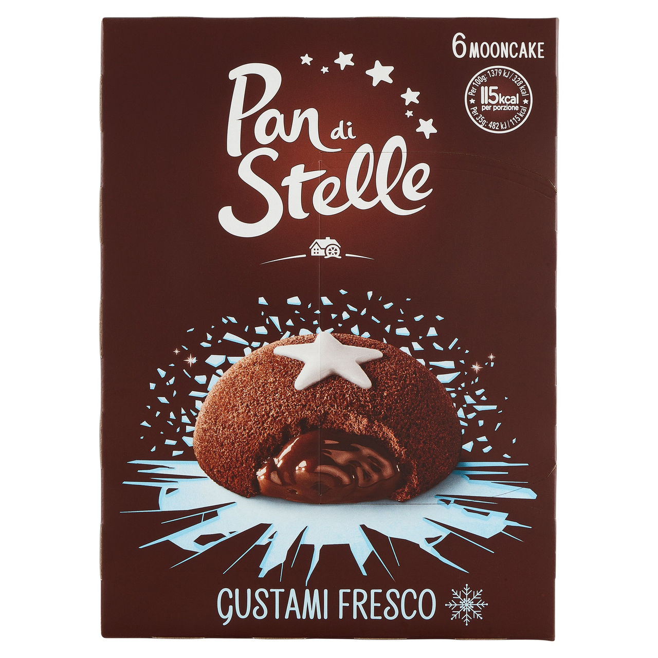 Pan di Stelle Mooncake Tortino al Cioccolato 6 pezzi 210g