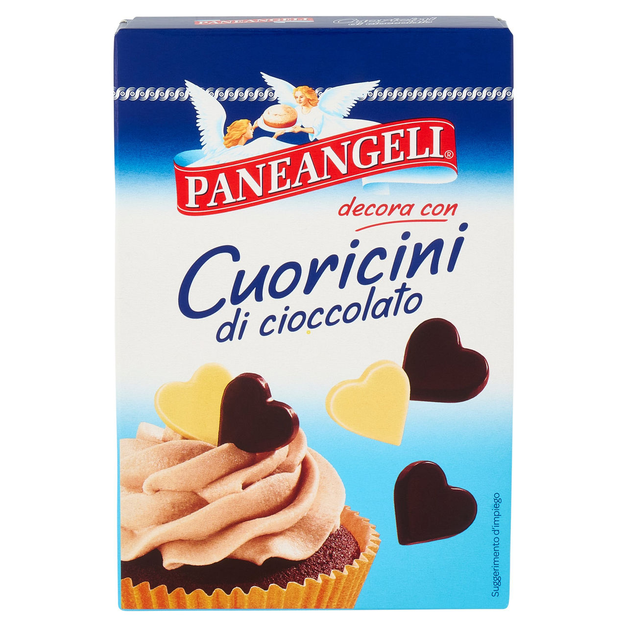 PANEANGELI decora con Cuoricini di cioccolato 45 g