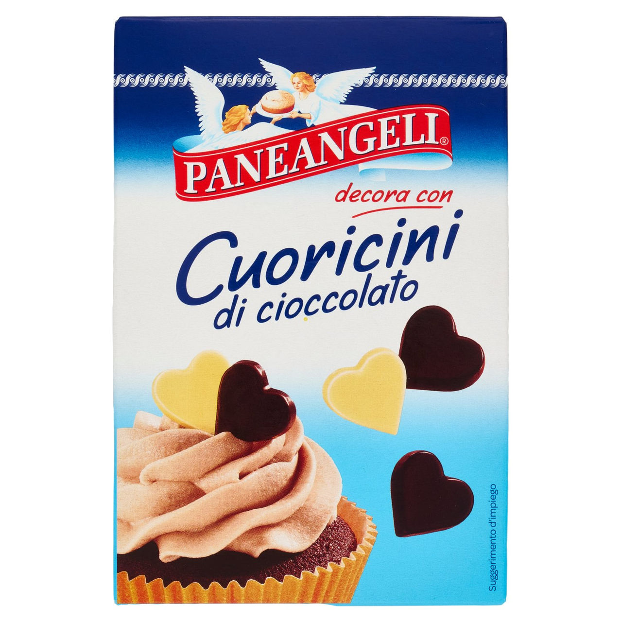 PANEANGELI decora con Cuoricini di cioccolato 45 g