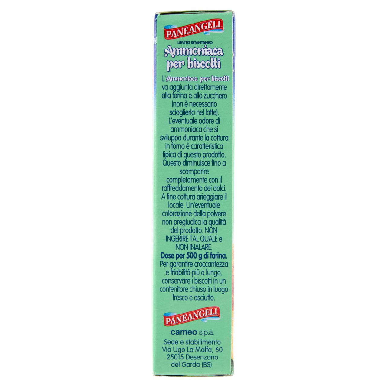 PANEANGELI Lievito Istantaneo Ammoniaca per biscotti 3 x 9 g