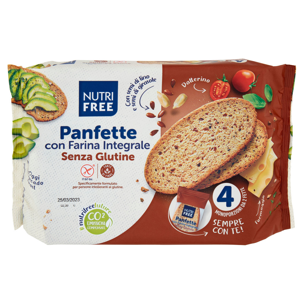 Panfette con farina integrale Nutrifree senza glutine 340 g