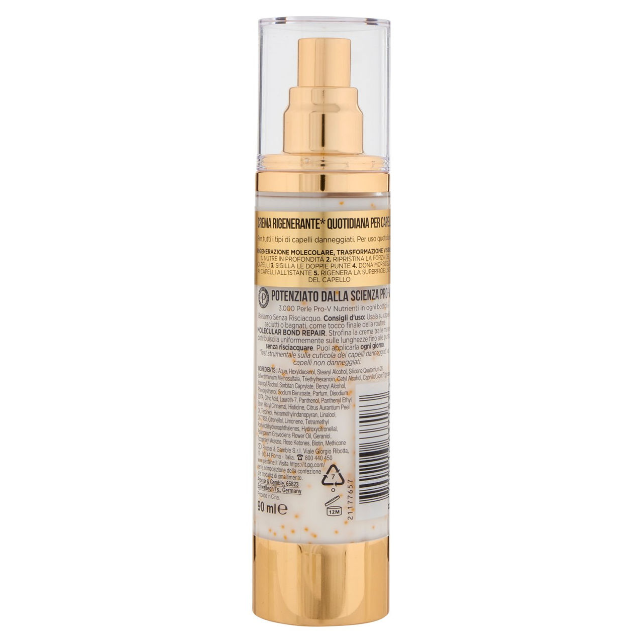 Pantene Pro-V miracles molecular Bond Repair Miracle Cream Senza Risciacquo 90 ml