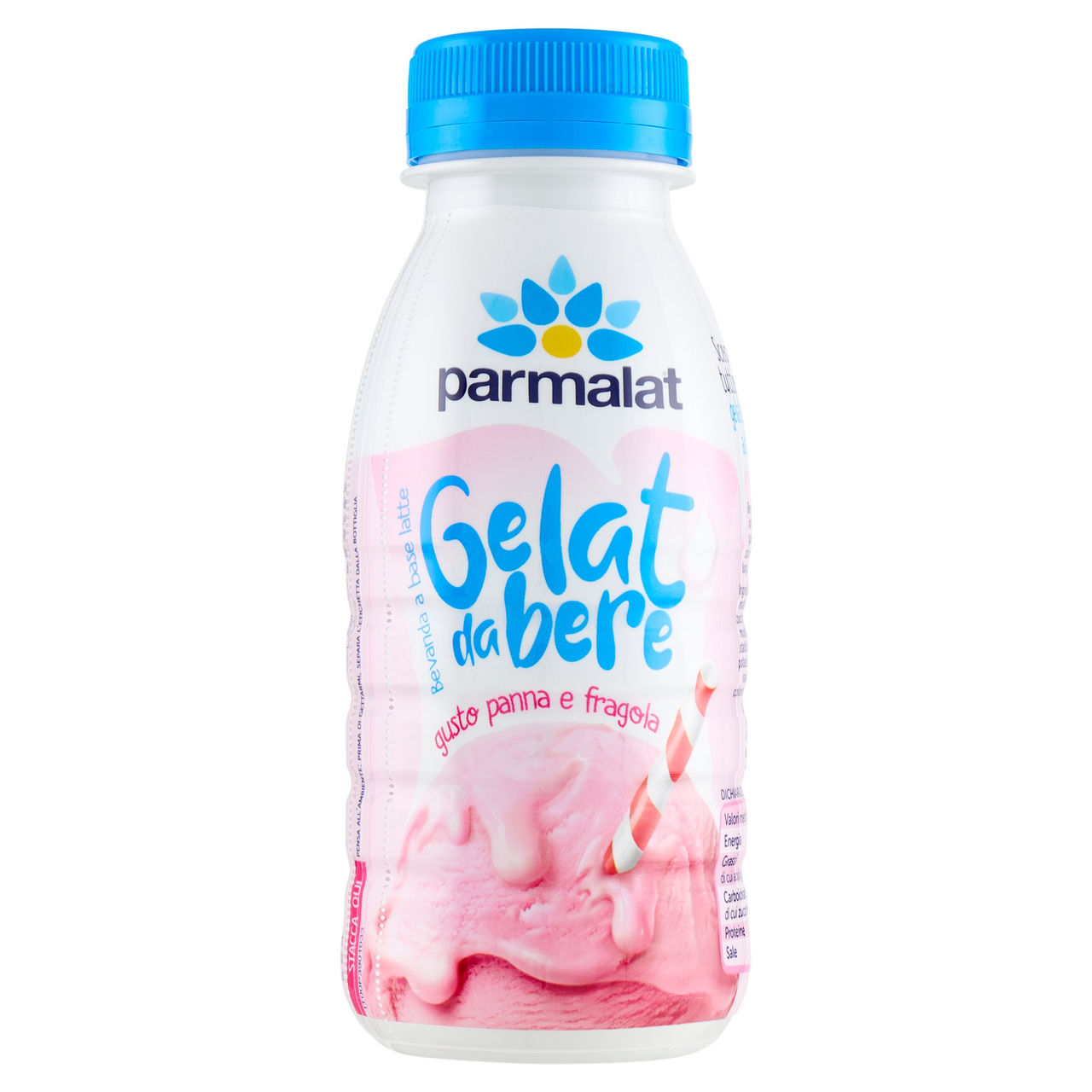 parmalat Gelat da Bere UHT Panna e Fragola 250ml