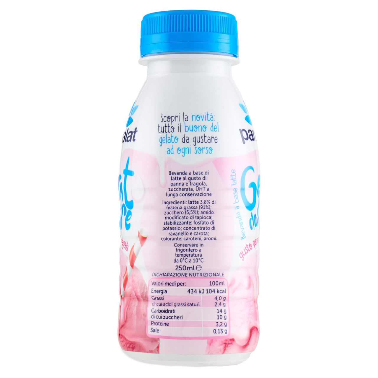 parmalat Gelat da Bere UHT Panna e Fragola 250ml