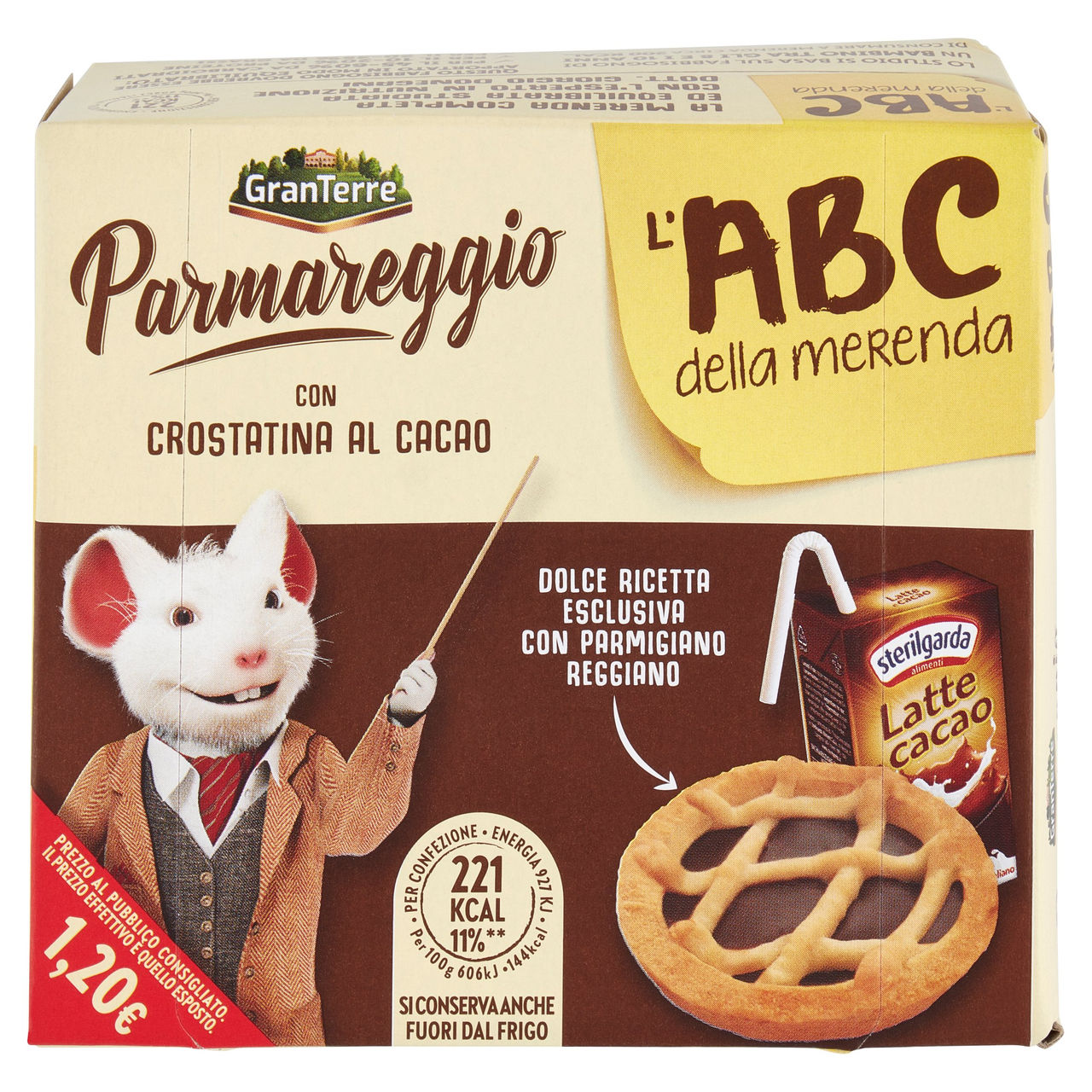 Parmareggio l'ABC della merenda con Crostatina al Cacao