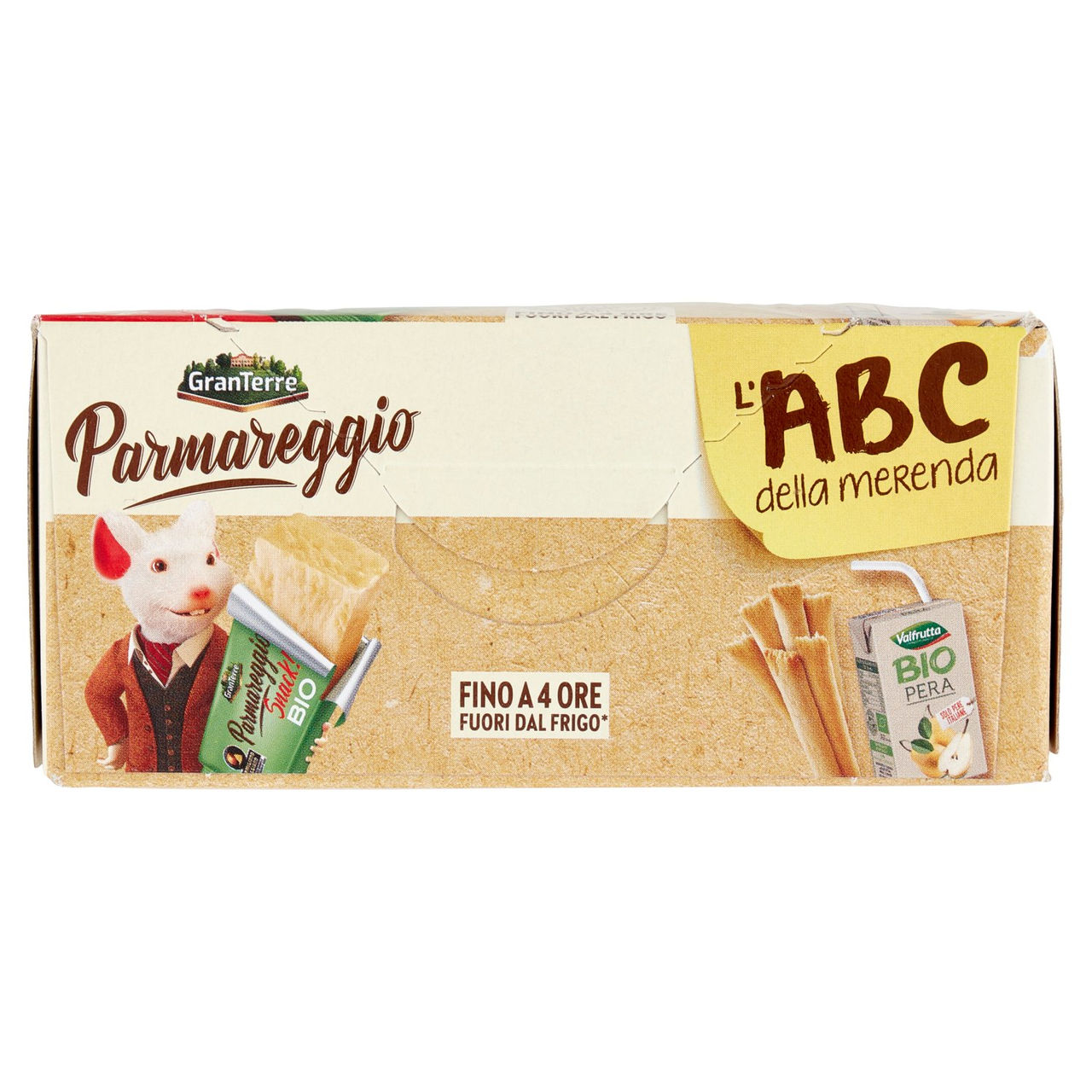 Parmareggio l'ABC della merenda con Parmigiano Reggiano e Grissini Bio
