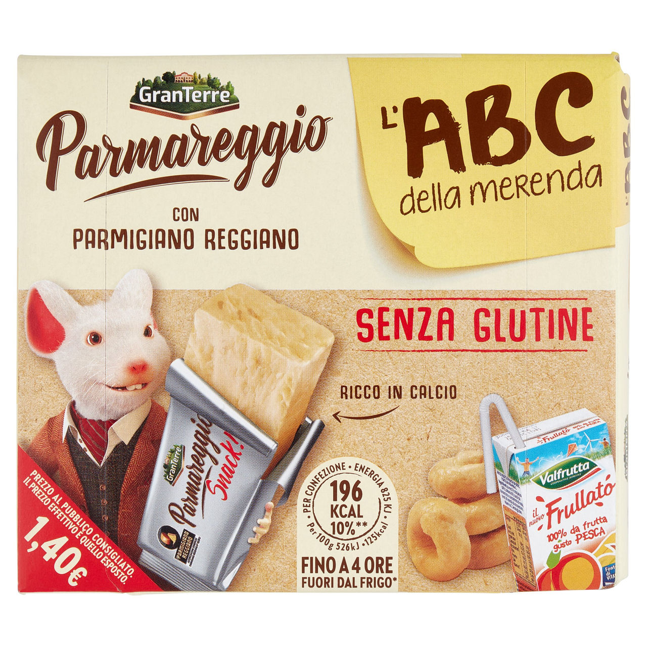 Parmareggio l'ABC della merenda con Parmigiano Reggiano e Taralli Senza Glutine