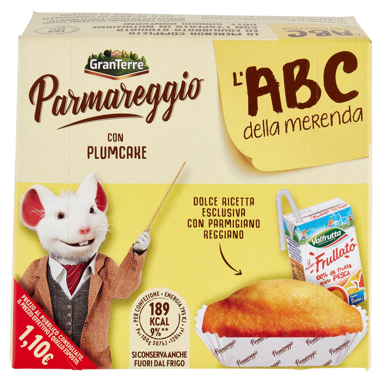 Parmareggio l'ABC della merenda con Plumcake