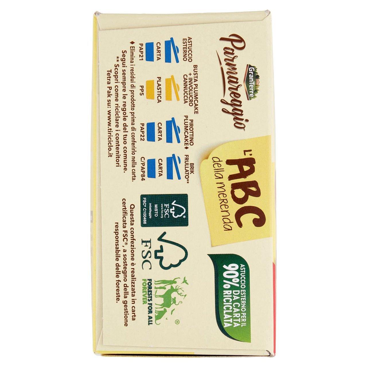 Parmareggio l'ABC della merenda con Plumcake