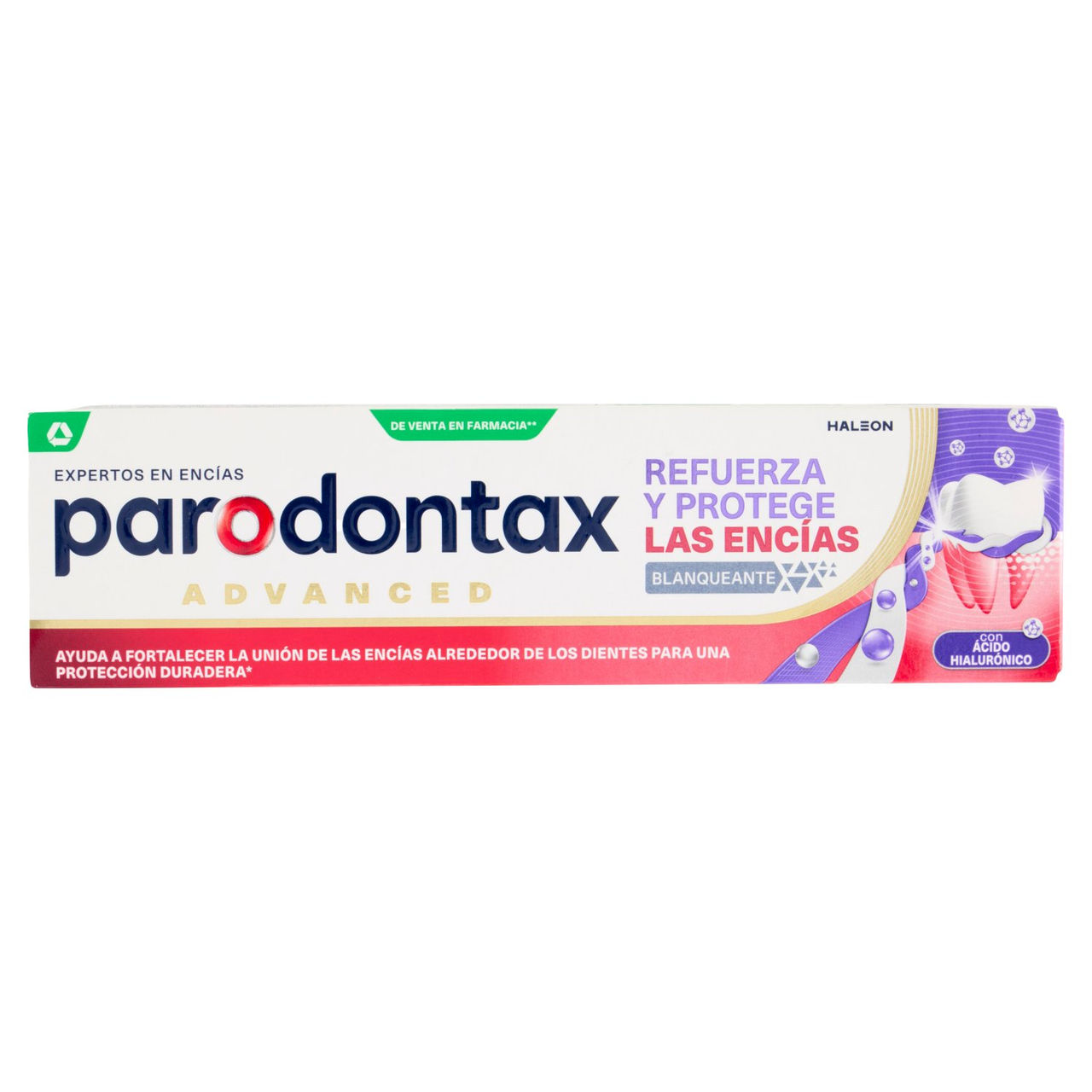 Parodontax Dentifricio Gengive Forti & Protette Whitening con Acido Ialuronico 75 ml