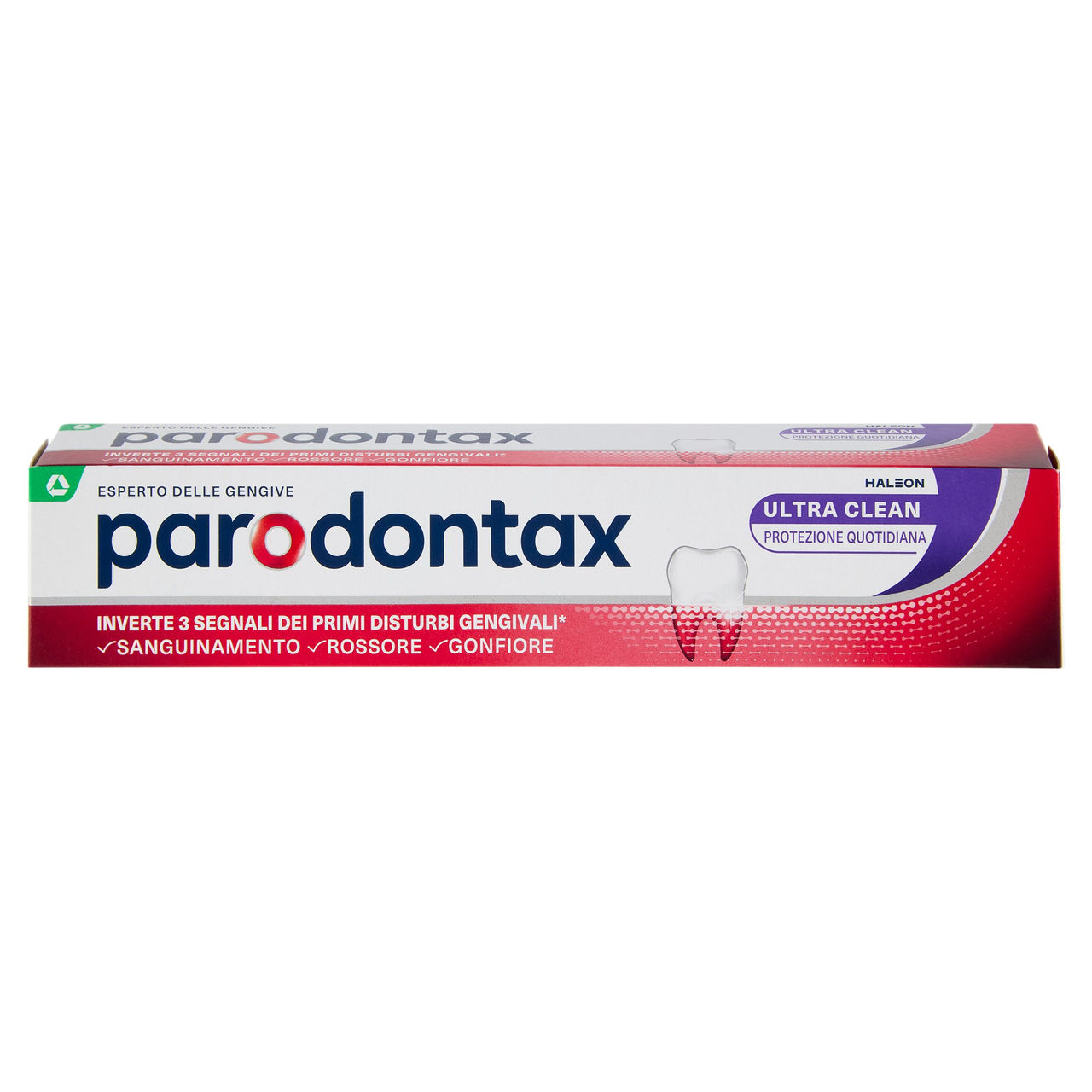 Parodontax ultra clean dentifricio quotidiano con fluoro per gengive più sane e denti forti 75 ml