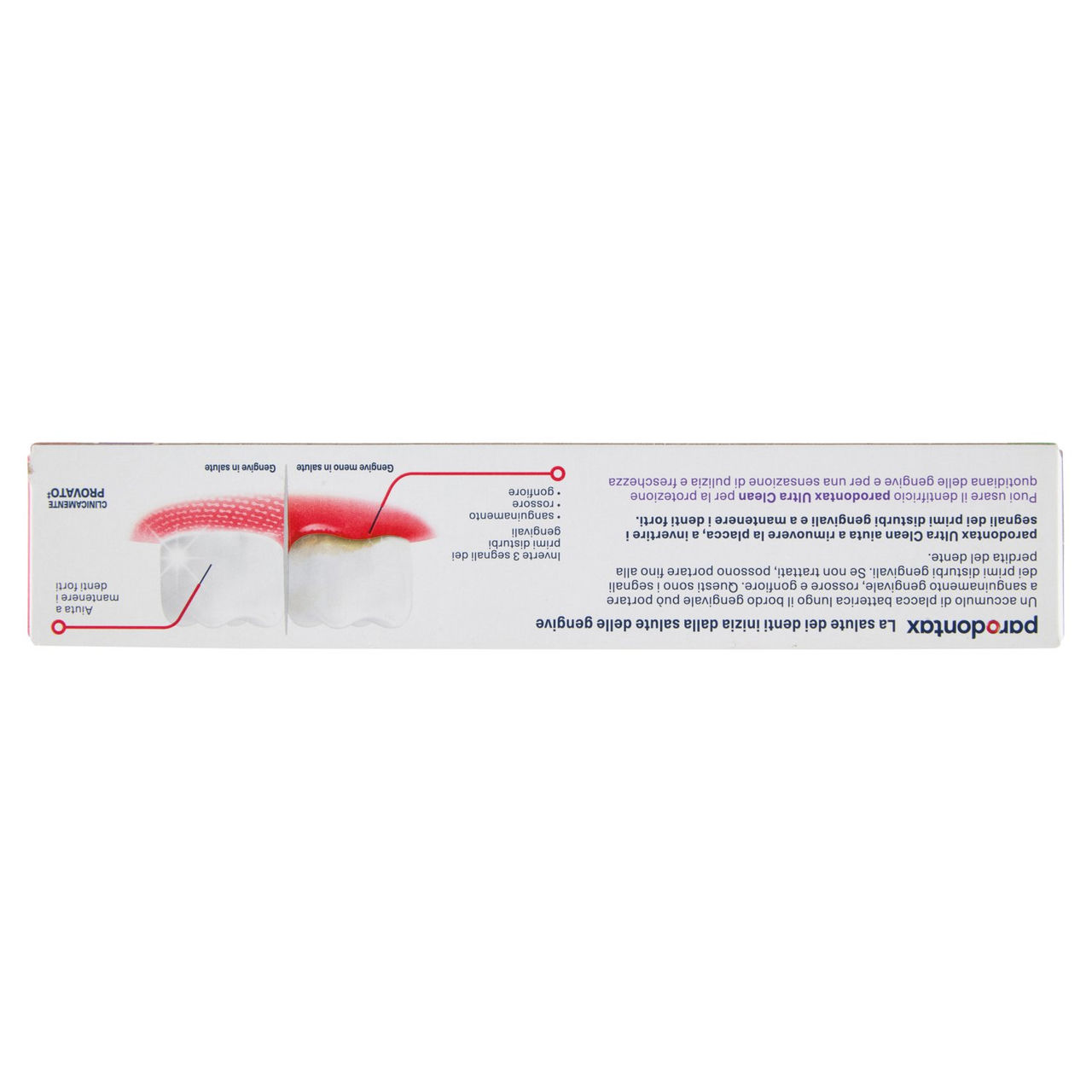 Parodontax ultra clean dentifricio quotidiano con fluoro per gengive più sane e denti forti 75 ml