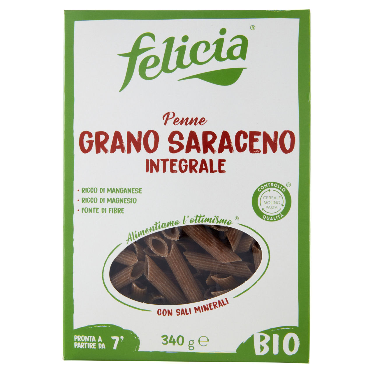 Pasta di Grano Saraceno Integrale bio Felicia penne 340 g