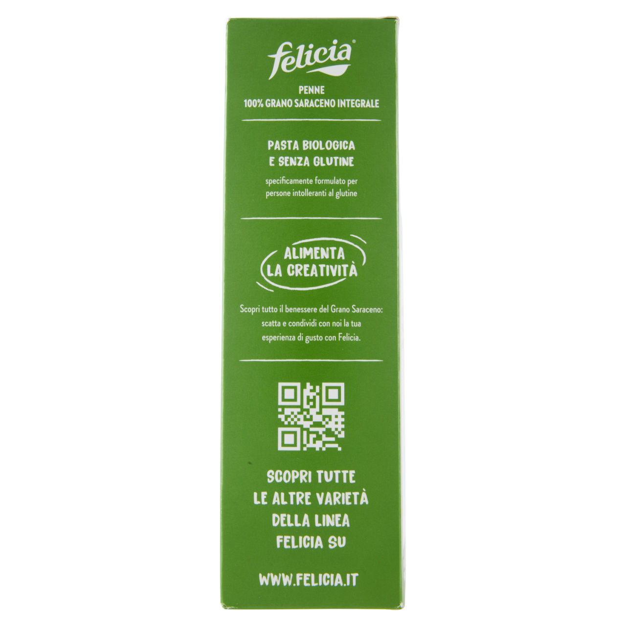 Pasta di Grano Saraceno Integrale bio Felicia penne 340 g