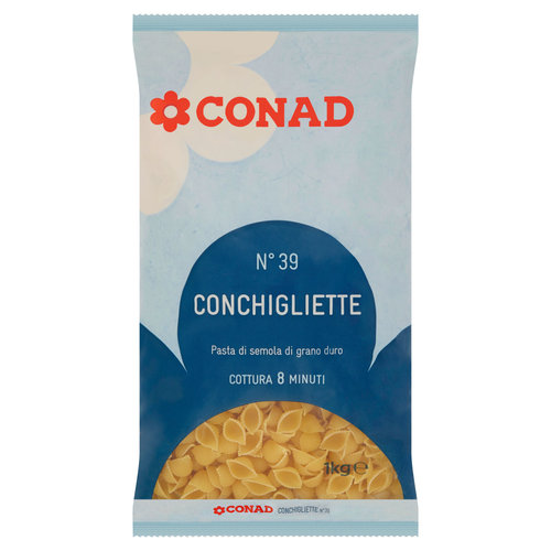 Pasta di Semola di Grano Duro N°39 Conchigliette 1 kg Conad