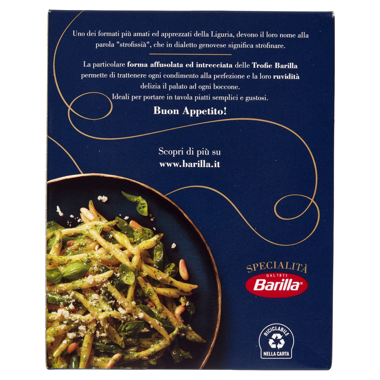 Pasta di semola Specialità Barilla trofie liguri 500 g