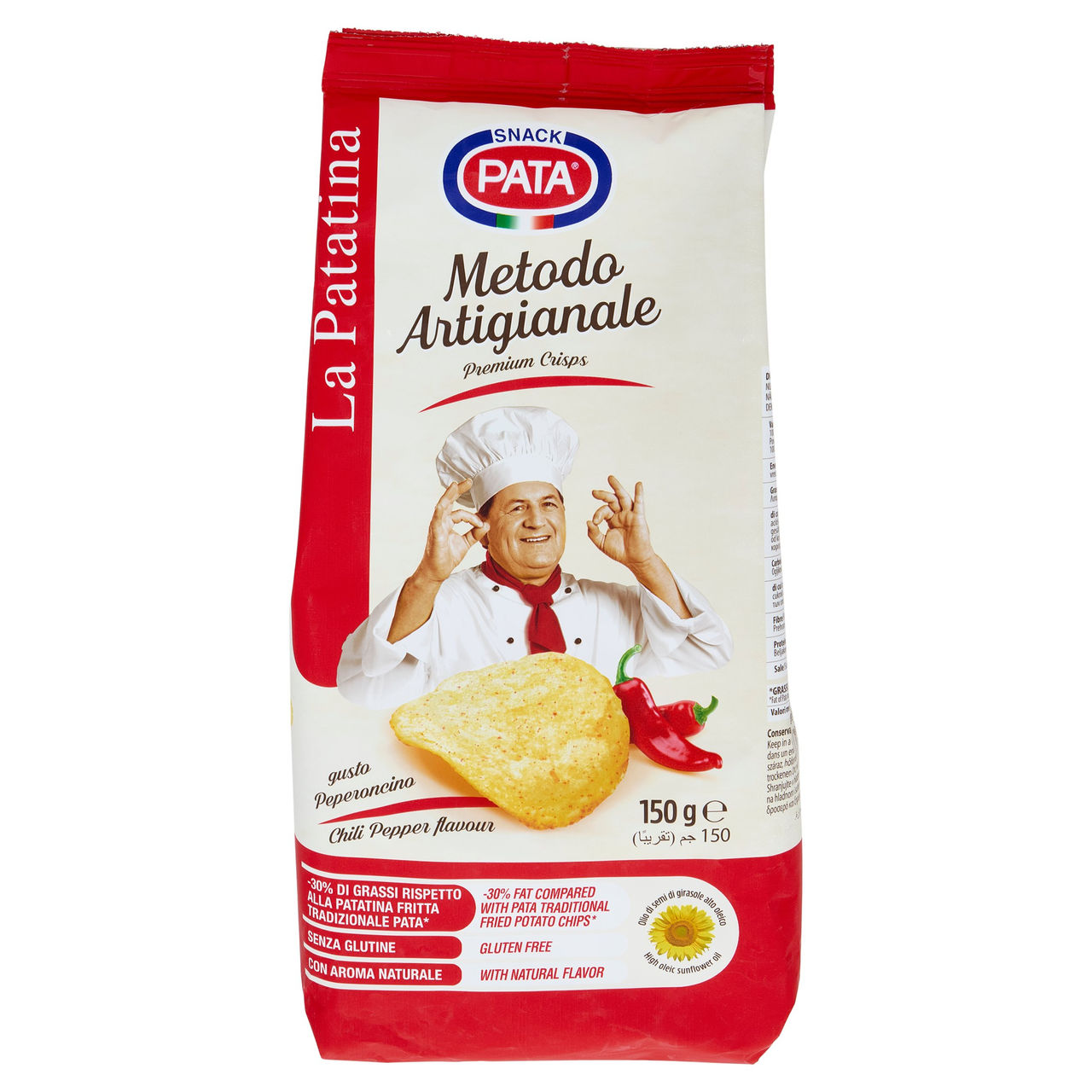 Pata la Patatina Metodo Artigianale gusto Peperoncino 150 g