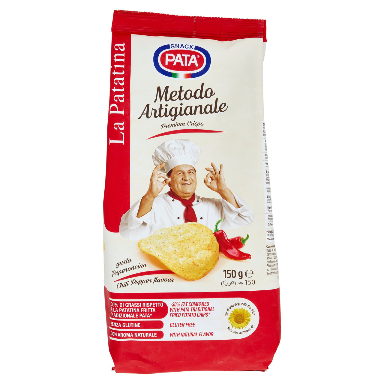 Pata la Patatina Metodo Artigianale gusto Peperoncino 150 g