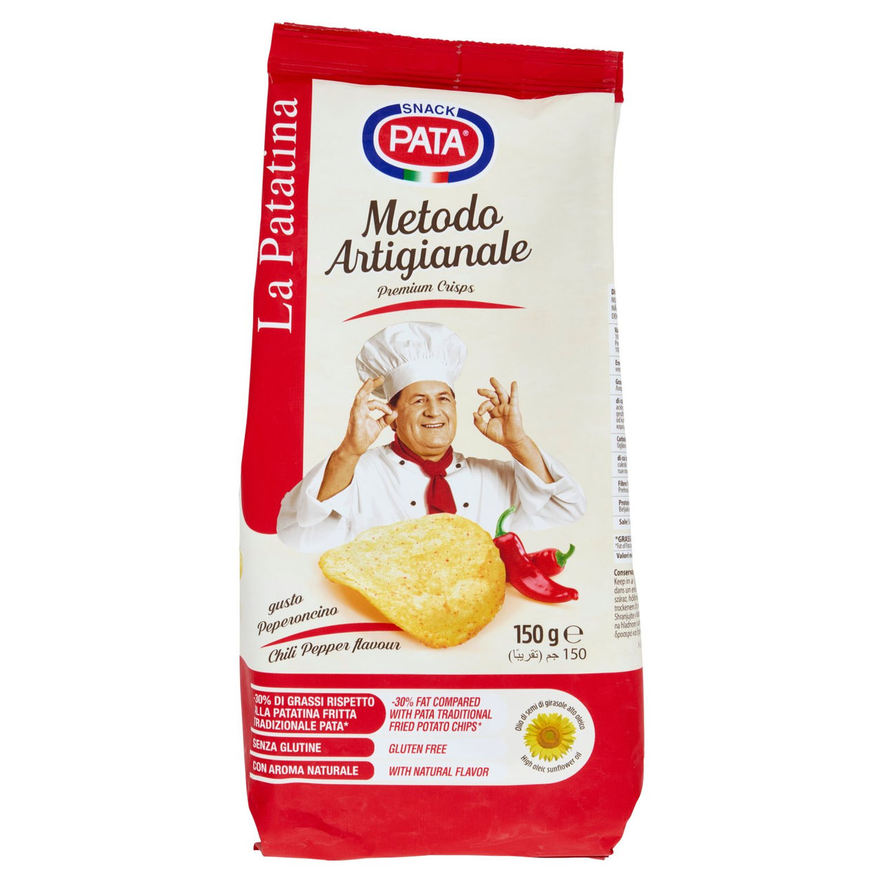 Pata la Patatina Metodo Artigianale gusto Peperoncino 150 g