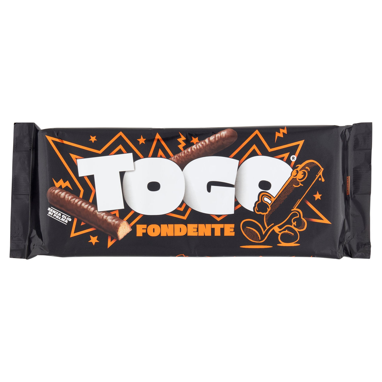 Pavesi Togo Fondente Snack Biscotto Ricoperto con Cioccolato Fondente 120g