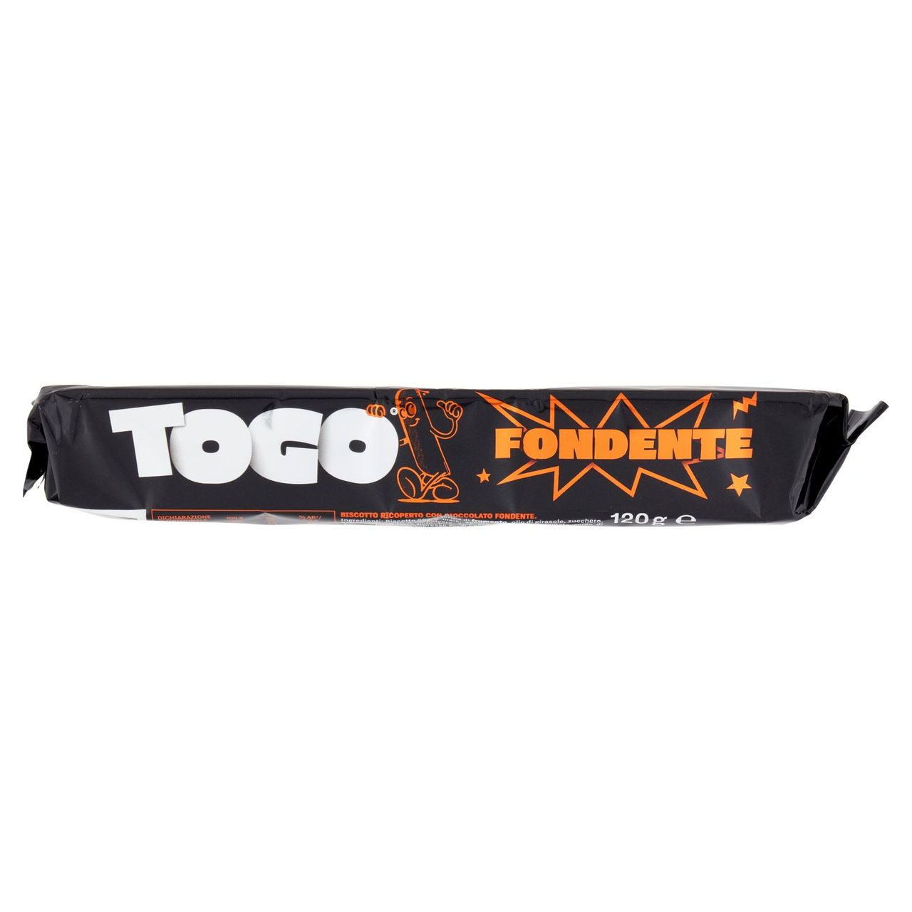 Pavesi Togo Fondente Snack Biscotto Ricoperto con Cioccolato Fondente 120g