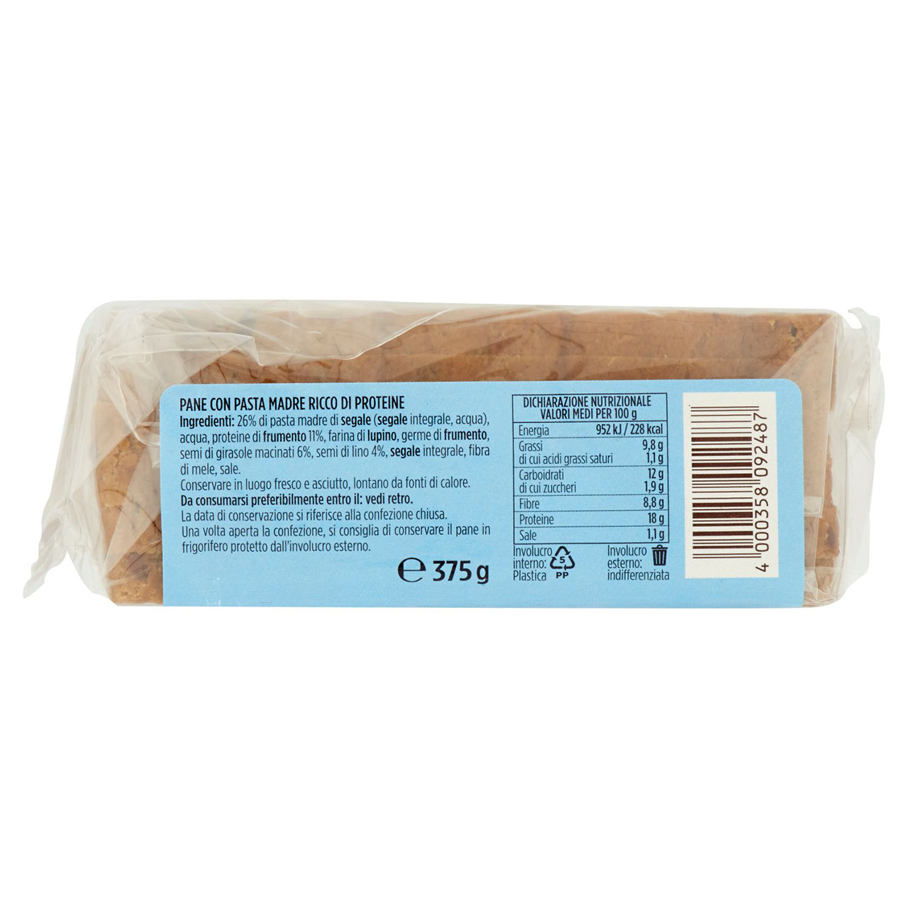 Pema Pane Proteico 375 g