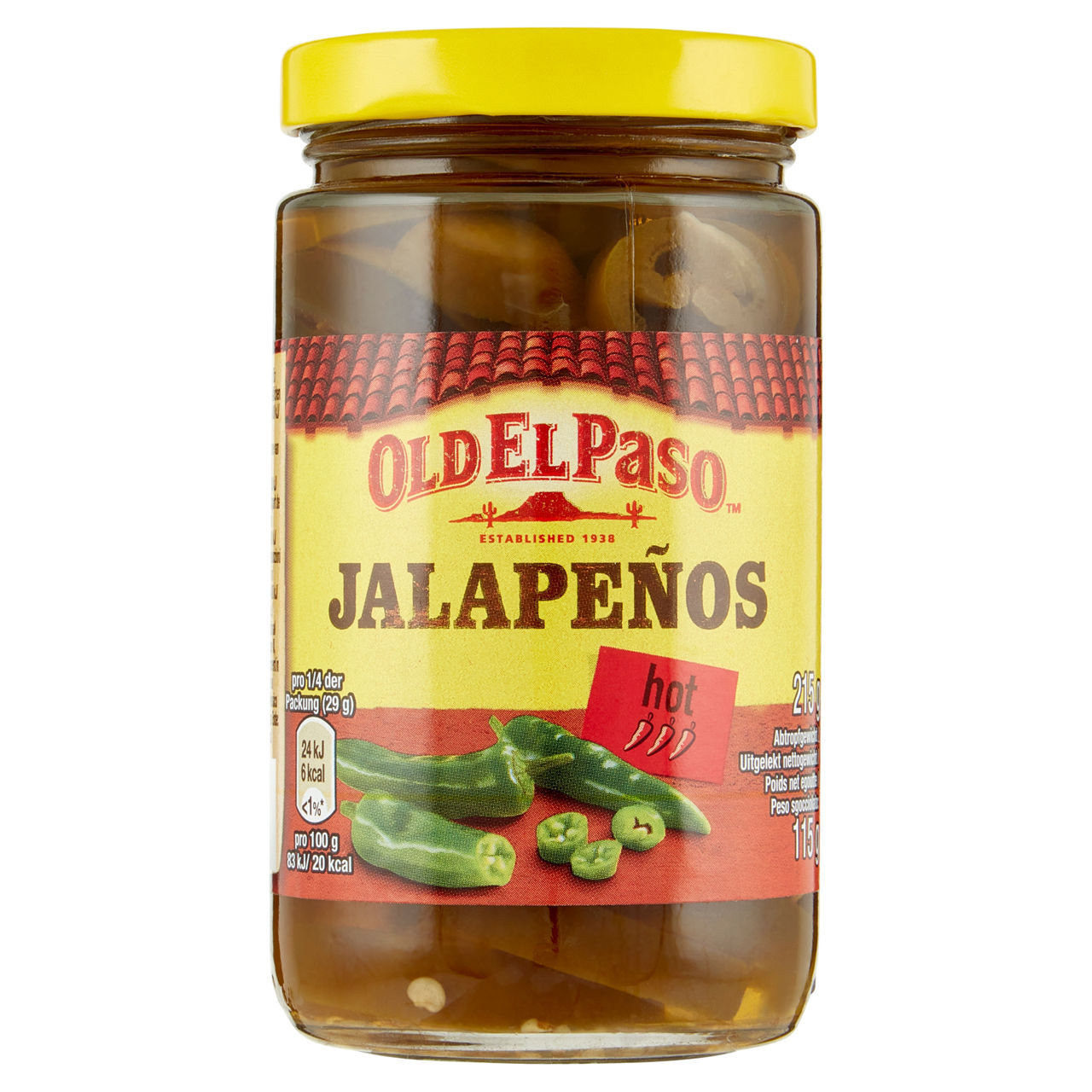 Peperoncini Jalapenos Old El Paso  215/115 g