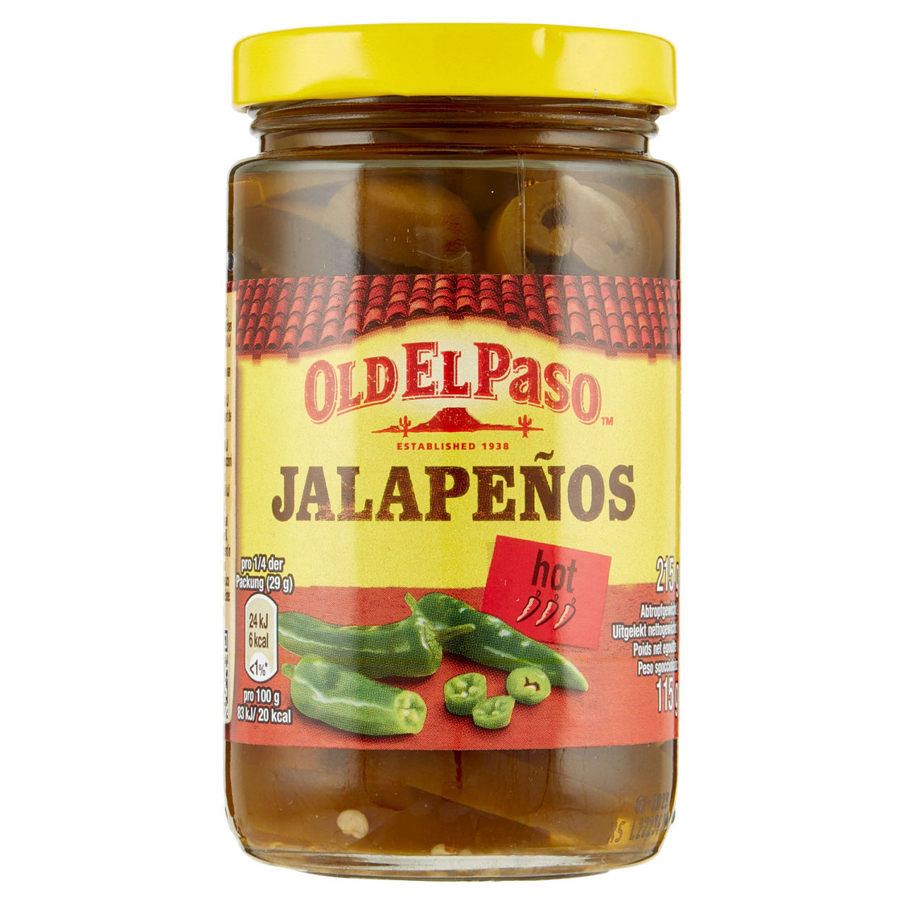 Peperoncini Jalapenos Old El Paso  215/115 g